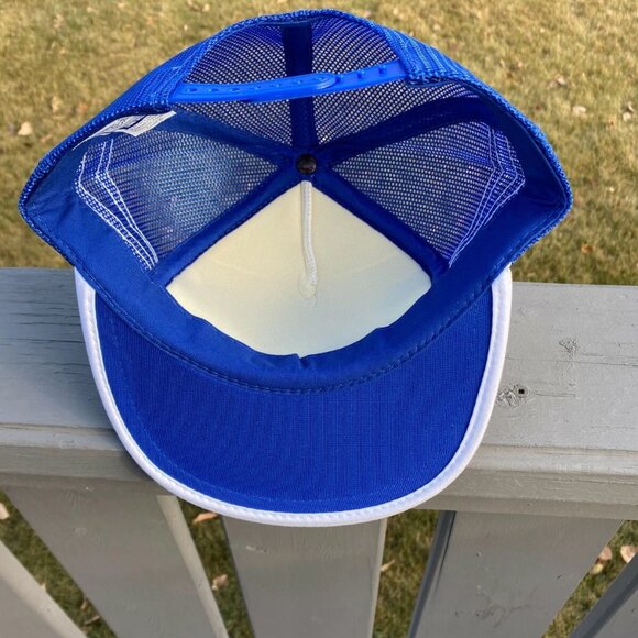 Vintage Hat Cap Snapback Blue RCMP Musical Ride 3 Stripe Trucker Mesh Item #2 - Picture 5 of 5